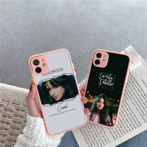 Singer Camila Cabello HAVANA Phone Case For iPhone 12 11 Mini Pro XR XS Max 7 8 Plus X Matte transparent Pink Back Cover