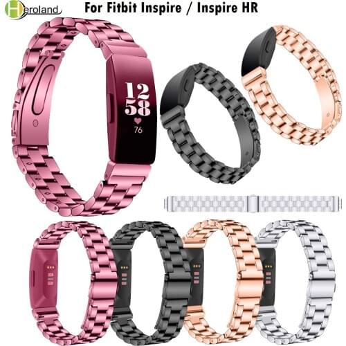 Stainless Steel Wrist Strap For Fitbit Inspire/Inspire HR smartWatch Replacement wristBands Bracelet Smart Accessories strap new