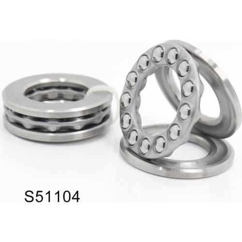 S51104 Bearing 20*35*10 mm ( 2PCS ) ABEC-1 Stainless Steel Thrust S 51104 Ball Bearings