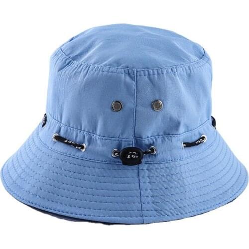 Outdoor travel hat women spring and summer flat sun hat men and women sunscreen breathable fisherman hat basin hat