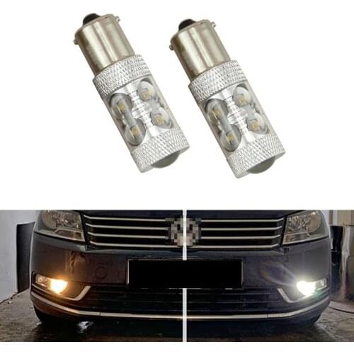 2pcs LED P21W BA15S 1156 DRL for Passat B7 Variant (2012)