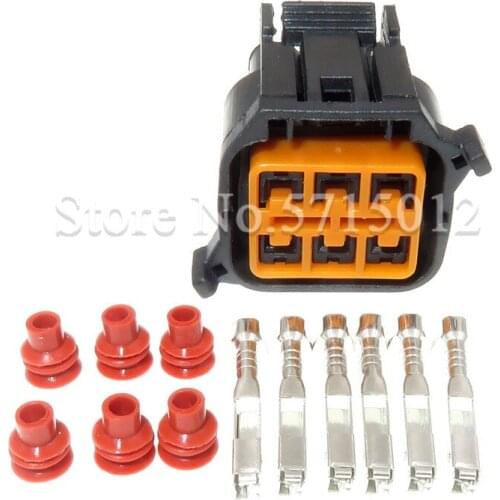 6 Hole Waterproof Automotive Car Headlight Socket Auto Light Lamp Plug HP066-06021 For Hyundai Kia