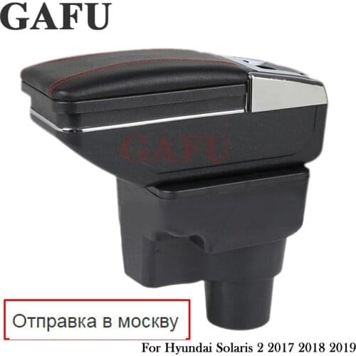 For Hyundai Solaris 2 Accent Verna 2017 2018 Car Armrest Box Central Store Content Box With Cup Holder Products Car Accessory