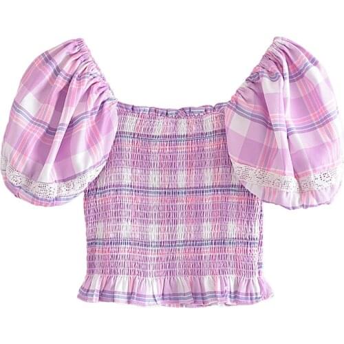 Блузки в клетку Yenkye China At AliExpress