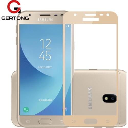 GerTong Full Cover Colorful Tempered Glass Screen Protector For Samsung Galaxy A3 A5 A7 2017 2016 J3 J5 J7 EU Prime S6 S7 Film