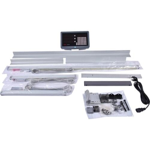 1 set complete set milling/ lathe/ drill machine dro digital readout with 3 pcs linear scales