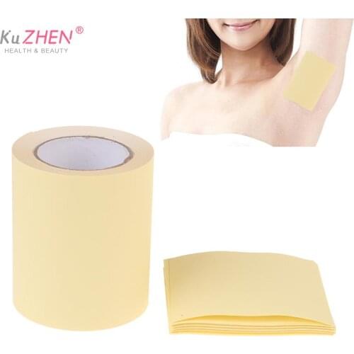 1Roll /20 Sheets Disposable Armpit Prevent Sweat Pads Transparent Underarm Dry Armpit Pad Dry Antiperspirant Sticker