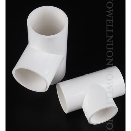 10 PVC Pipe Joints Agricultural Irrigation Water Supply Parts Fish Tank Aquarium Water Pipe Fittings PVC Equal Tee Connector
