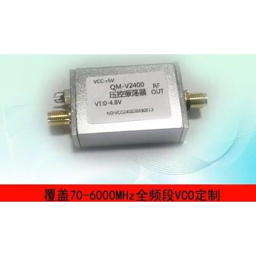 2.4G RF Microwave VCO Voltage Controlled Oscillator Point Frequency Sweep Frequency Signal Source Metal Shield SMA