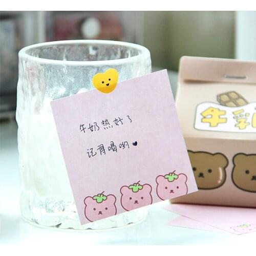 230 Sheets Sharkbang Kawaii Milk Bear Memo Pad Notes To Do List Paperlaria Daily Check List Notepad School Office Stationery