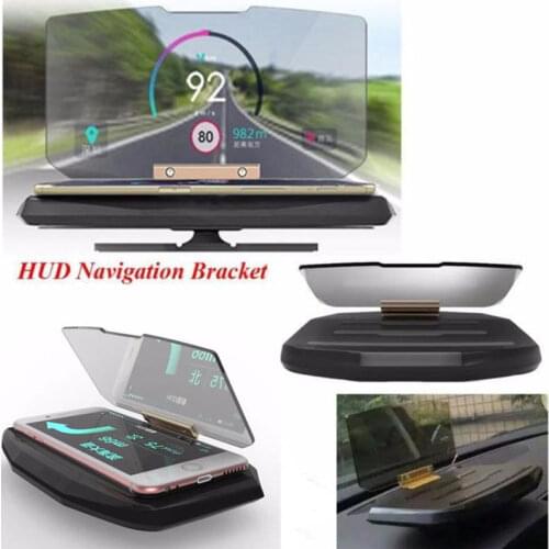 XYCING H1 Car HUD Navigation Display Bracket Head Up Display Projector Car Mobile Phone Holder For any Cars and all Smart Phones