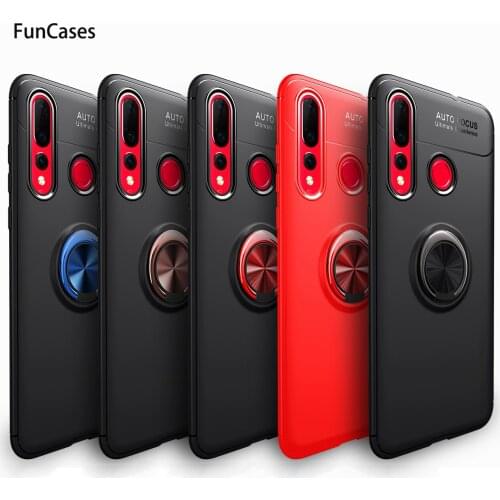 Cases For Phones coque Huawei Nova 5 Invisible Ring Buckle Soft TPU Cover Mirror sFor Etui Huawei carcaso Nova 5 Pro 4 5i 6 SE