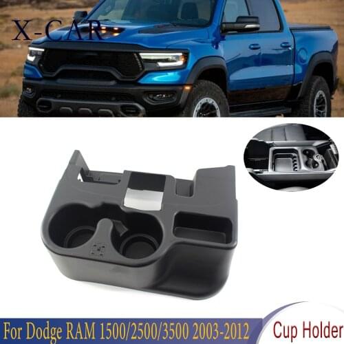 X-CAR Front Car Center Console Cup Holder Drink Water Bottle Holder For Dodge RAM 1500/2500/3500 2003 2004 2005 2006 2007-2012
