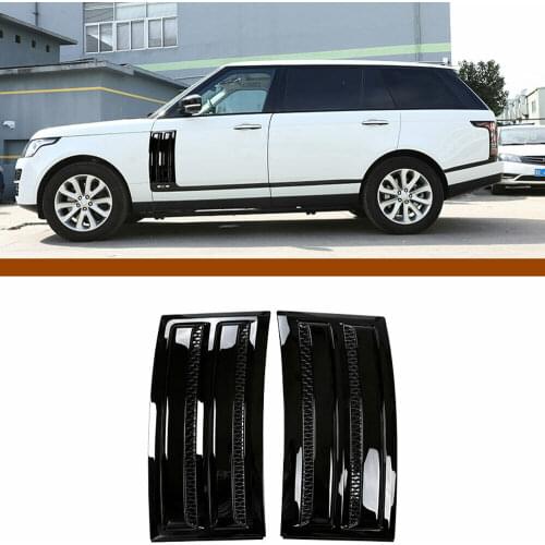 For Land Rover Range Rover Vogue SVO 2014-2018 Black Door Side Air Vent Trim