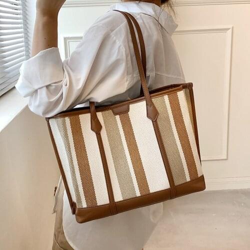 High Quality Women Canvas Handbags Large Capacity Ladies Purse Shoulder Travel Bag Designer Female Casual Tote Messenger Bags