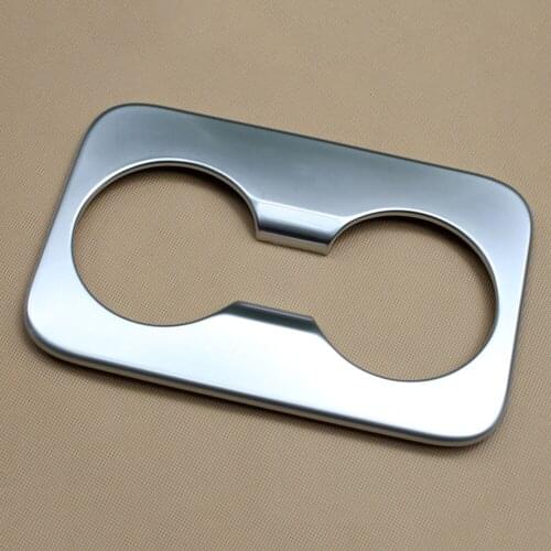 Chrome Accessories Fit For Toyota Highlander 2014 2015 2016 2017 Center Water Cup Holder Cover Trim Interior Parts Molding