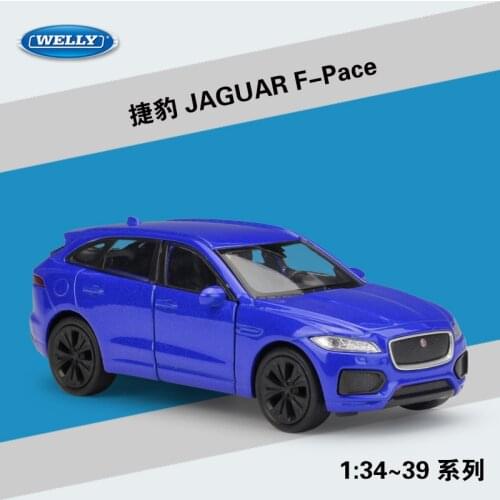 Welly 1:36 JAGUA F-PACE alloy car model pull-back vehicle Collect gifts Non-remote control type transport toy