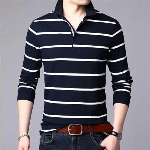 2020 Spring Fathers Tee Shirt Homme Casual Polos Para Hombre Full Sleeve Polo Shirt Men