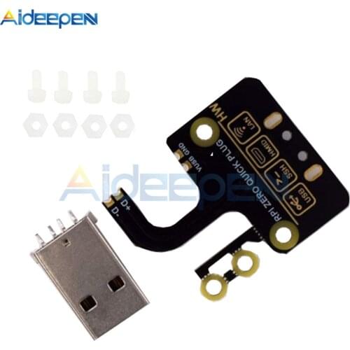 USB Adapter Board For Raspberry Pi Zero/Zero W/Zero WH USB Expansion Board USB Type-A Connector No Data Line Required
