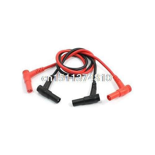 Right Angled Insulation Test Leads Banana Plug Test Lead Cable 0.5m Pair