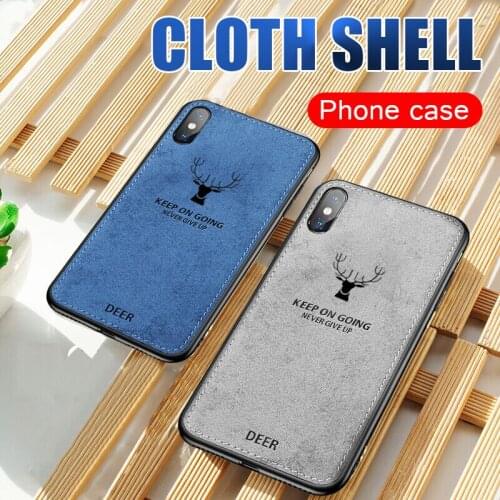 Luxury Cloth Soft Shockproof Case On The For IPhone 8 7 6 6s Plus XR XS Max X Phone Case For IPhone 6 6s 7 8 Plus Bumper Case