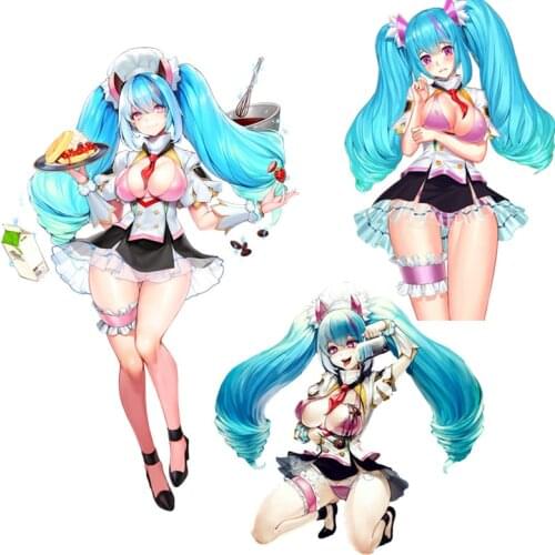 Sexy Girl Aurora Last Origin Game Stickers Skateboard Laptop Guitar Luggage Funny Cool Graffiti Retro Sticker Waterproof PVC