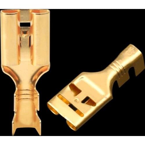 10pcs 9.5 Plug-out type cold pressure terminal copper plug-in 9.5 plug spring terminal master connector spring