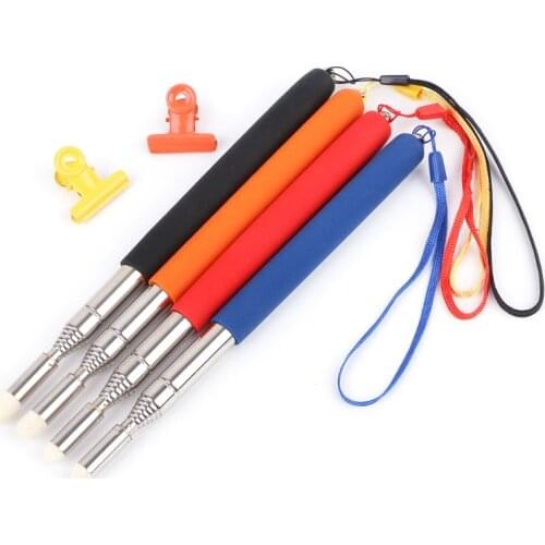 1M Stainless Steel Telescopic Teacher Pointer Whiteboard Pen Professional Torch teach tools