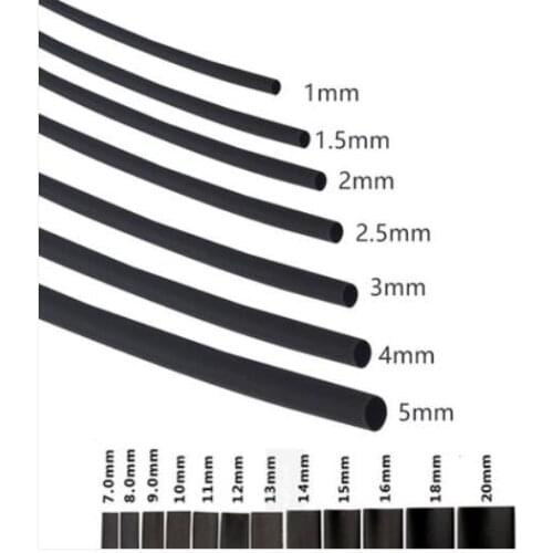 Heat insulating sleeve 1MM/1.5MM/2MM/2.5MM/3MM/3.5MM/4/5/6/7/8/9/10/12/14/16/18/20/25/30MM Heat shrinkable wire cable tube Cover