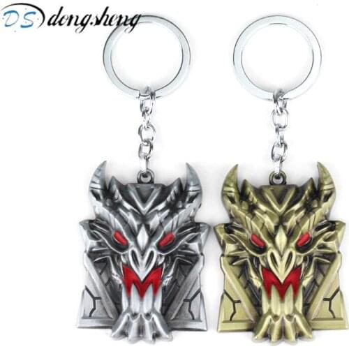 Dongsheng Game Jewelry Hero Alliance League of Legendes Braum Shield LO L Keychain Metal Key Rings Key Chain Jewelry for Fan-05
