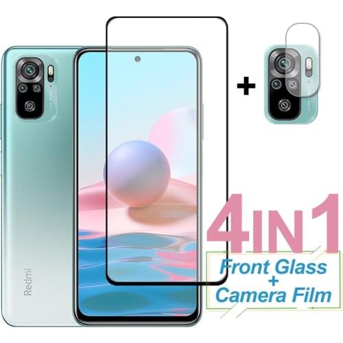 Full Cover Screen Protector For Xiaomi Redmi Note 10 10S 9 9S 8T 8 10 Pro Tempered Glass Protective Lens Film For Redmi Note 10