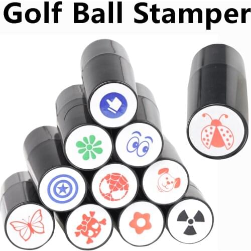 1Pcs Golf Ball Stamper Stamp Marker Impression Seal Quick-dry Plastic Multicolors Golf Accessories Symbol For Golfer Gift