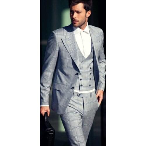 2021 New Groom Wear Slim Fit костюм мужской Wedding Dress Business Suits Prom Party Suits Three Pieces Suit(Jacket+Vest+Pants)