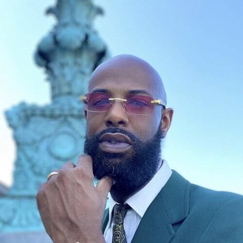 2021Vintage Steampunk Rimless Mens Sunglasses New Fashion Luxury Brand Rectangle Carter Sunglasses For Male Gafas De Sol Hombre