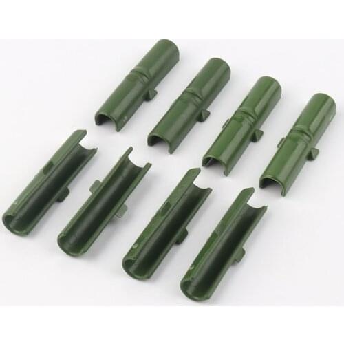50Pcs 8mm Plastic Pipe Tube Fasten Clamp Greenhouse Film Clip Sail Insect Net Parasol Net Attachment Clip shade Net Fixing tools