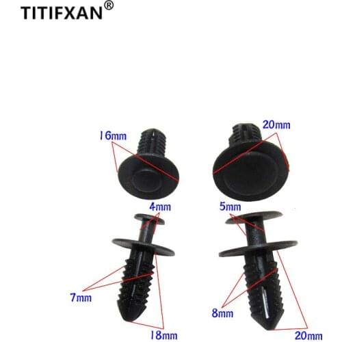 50PCS Auto bumper cooling net fender liner clip rivet for Mercedes Benz CLS GLA SLK C/S/M/E series plastic fastener