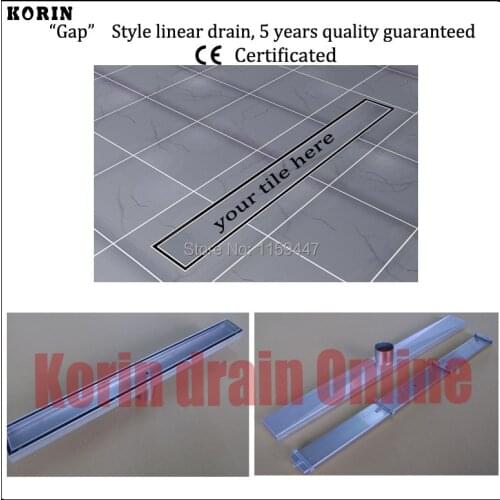 700mm "Tile" Style Stainless Steel 304 Linear Shower Drain, Vertical Drain, Floor Waste, Long floor drain, Shower channel