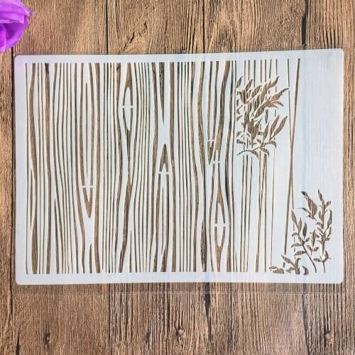 A4 29 *21cm wood grain DIY Stencils Wall Painting Scrapbook Coloring Embossing Album Decorative Paper Card Template, arts