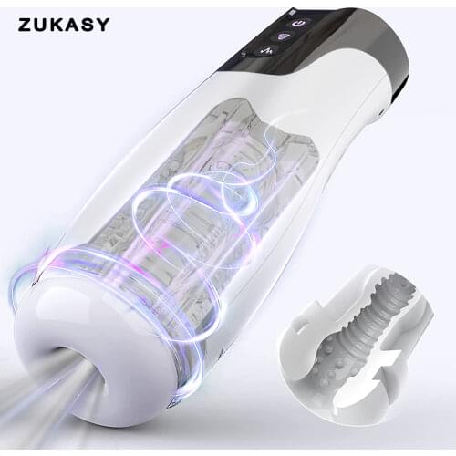 Automatic Sucking Male Masturbator Blowjob Simulator Oral Vibrator Vagina Masturbation Pussy Sex Toys for Men Goods for Adults