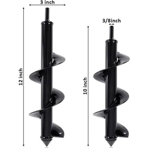 Garden Grass Plug Plant Flower Bulb Auger Drill Bit 8*30 cm Rapid Planter - Post or Umbrella Hole Digger for Hex Drive Drill