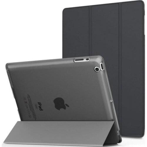 For iPad 4 Case Models A1458 A1459 A1460 Lightweight Slim Shell Cover for iPad 234 Retina DISPLAY Translucent Frosted Back Cover
