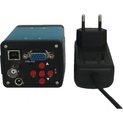 3 in 1 Digital Industrial Microscope Camera VGA USB AV TV Video output PCB Lab repair with measuring software