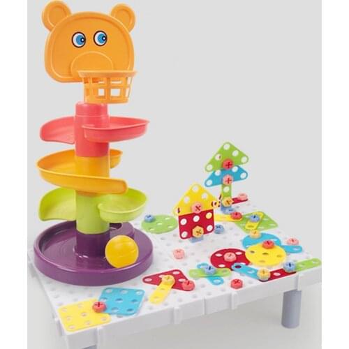 1 Set Creative Track Ball Game 4/6/8 Layers Children Multi-level Educational Plastic Track Ball Toys for Kid