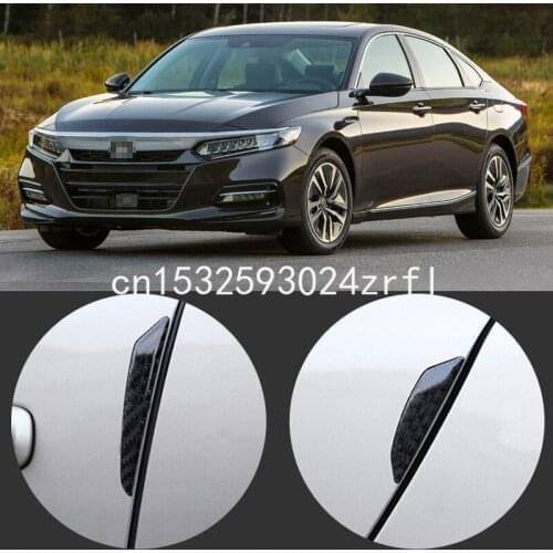 For Honda accord Car Side Door Edge Guard Bumper Trim Protector 4pcs PVC carbon fiber Stickers