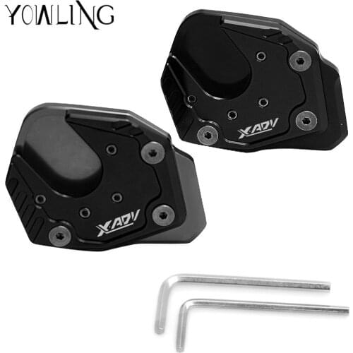 For Honda XADV ampliar 2017 2018 Side Stand Kickstand Support Plate Foot Pads Stands For Honda X-ADV CNC Motorcycle accessories