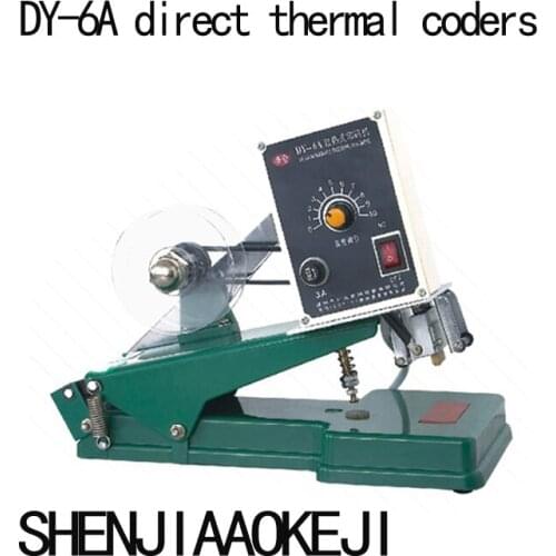 DY-6A Direct Thermal Coder Color Band Coder Print Chinese Characters And Numbers Printer Print Production Date 220V 1PC