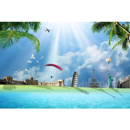 Summer Holiday Tropical Sea Vacation Places Scenic Photography Backgrounds Home Decoration Photo Studio Photographic Backdrops