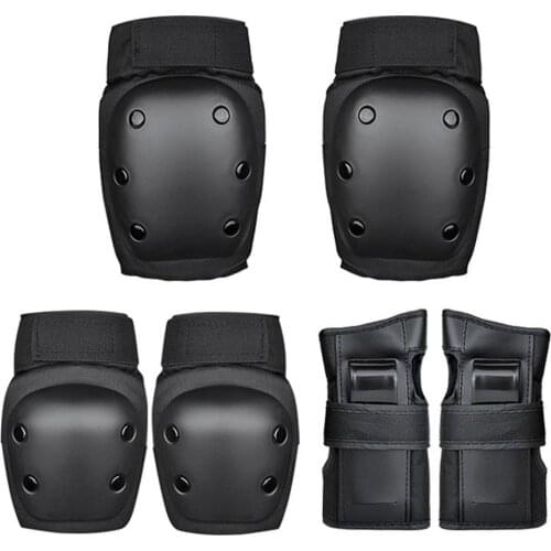 6Pcs Protective Gear Set Knee Pads Knee Support Elbow Pad Wrist Guard For Adult Kids Skateboard Cycling Skating Bike Accessories