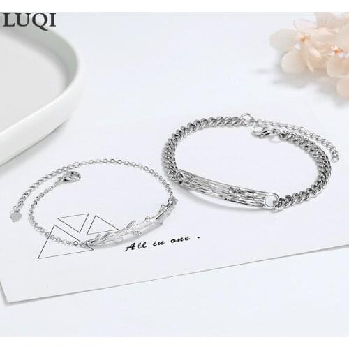 Fashion Mens and Womens S925 Vintage Thai Silver Branch Couple Bracelets S98