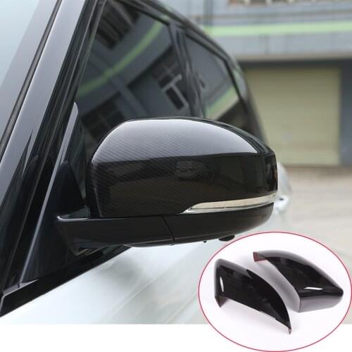 Carbon Fiber Style For Range Rover Sport L494 2014-2017 ABS Plastic Side Rearview Mirror Cover Trim For Landrover Discovery 4